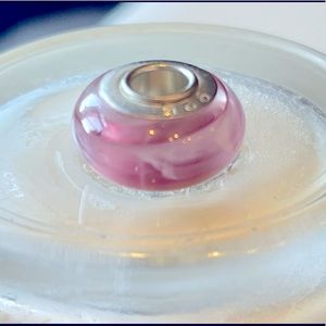 925 STERLING SILVER SOLID CORE MURANO GLASS BEAD